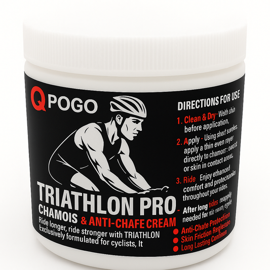 QPOGO Triathlon Pro Chamois & Anti Chaf Cream Trade Pack Of Six 15% OFF USE CODE QPOGO15 POST FREE!