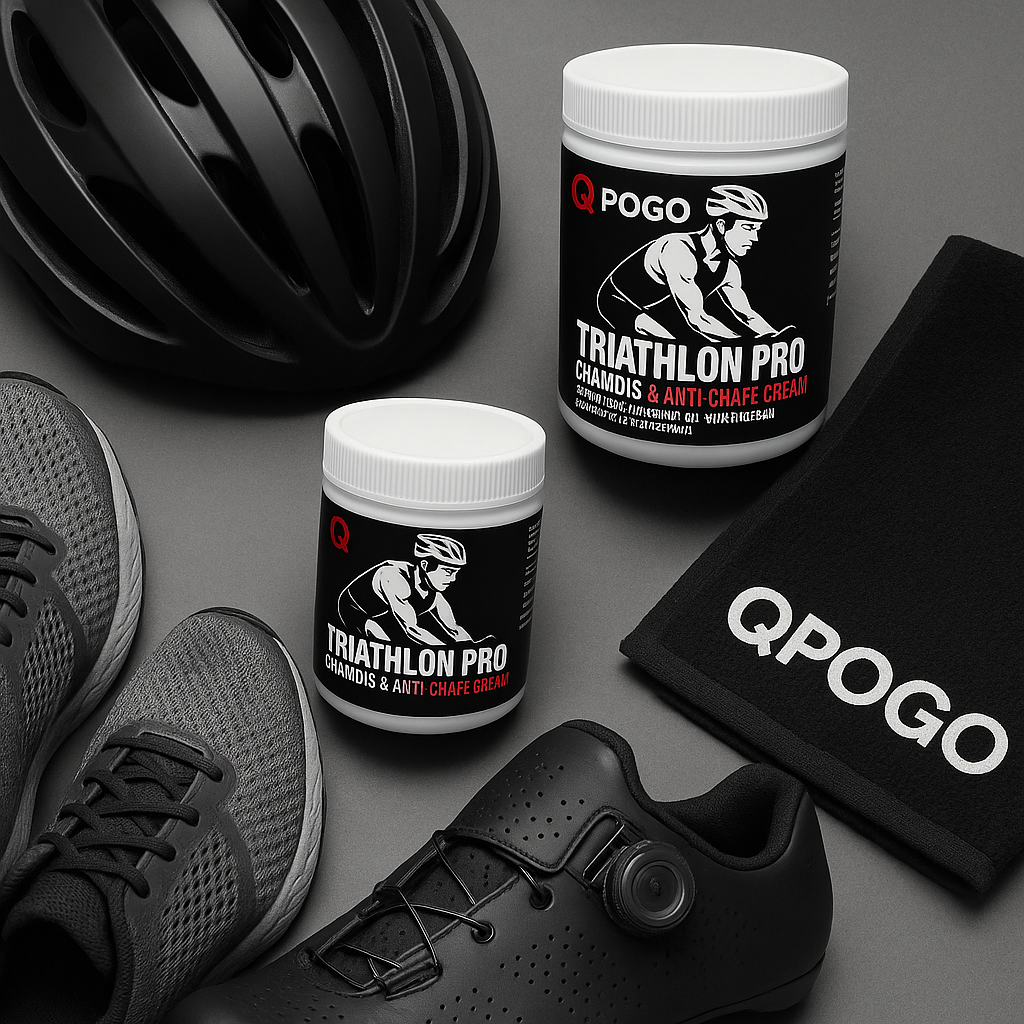 QPOGO Triathlon Pro Chamois & Anti Chaf Cream Trade Pack Of Six