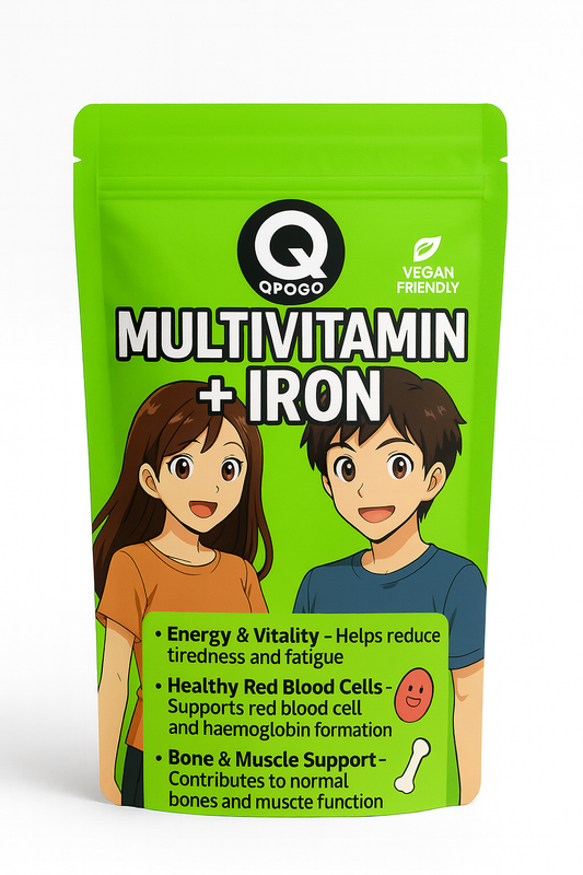 QPOGO Multivitamin + Iron 60 Tablets