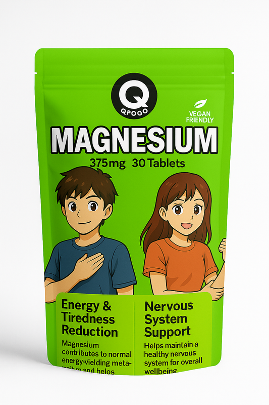 QPOGO Magnesium 375mg 30 Tablets