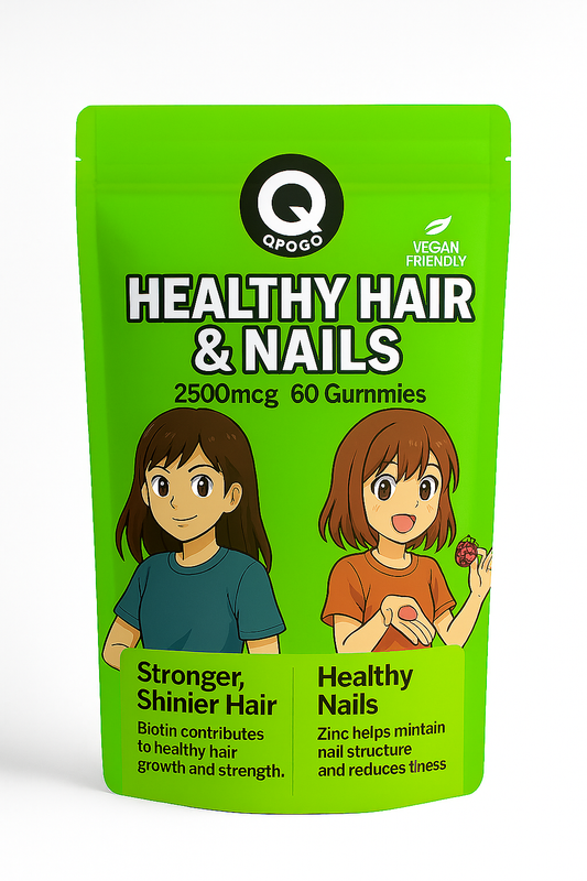 QPOGO Hair, Skin and Nails 30 Gummies